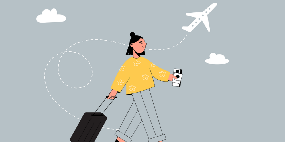 Fast jede zweite Person reist 2024 mit dem Flugzeug in die Ferien. 