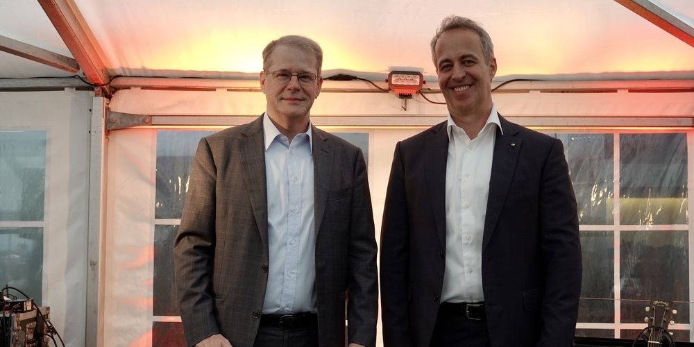 CEO Christian Schmid (l.) und Niederlassungsleiter Sandro Walther 