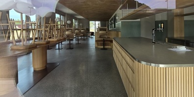 Für unsere Leserinnen und Leser haben wir schon mal einen Blick ins Innere des neuen "Kafi Hirzen" geworfen. Vielversprechend!