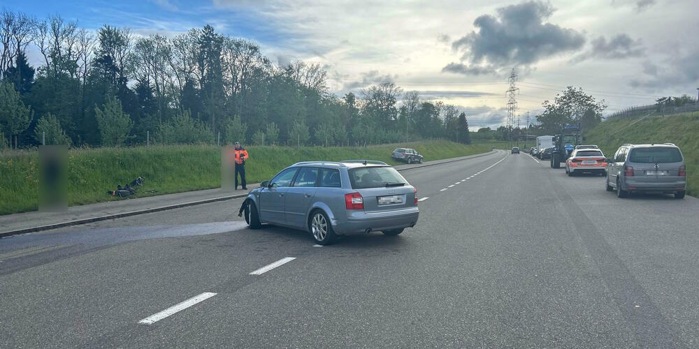 Eine 66-jährige Frau wurde in alkoholisiertem Zustand abgeschossen.