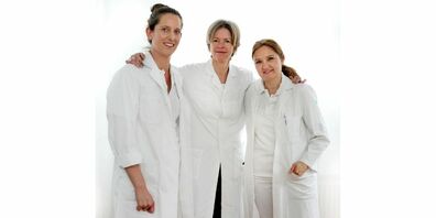 Für die Cancer-Survivor-Sprechstunde am KSB sind verantwortlich (von links): Dr. med. Eva Hägler-Laube, Prof. Dr. med. et phil. Maria Wertli sowie Dr. med. Katharina Gut-Fischer.