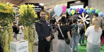 Am Stand der Gama AG herrschte reges Treiben, was Verkaufsberater Michael Haido erfreute