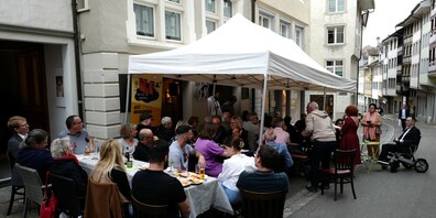 1. Mai-Veranstaltung 2024 der SP Wil in der Wiler Altstadt.