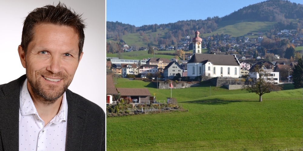 Urban Gräzer (l.) ist Kandidat der FDP Gommiswald-Ernetschwil-Rieden für die Gemeinderatswahlen der Gemeinde Gommiswald im September.