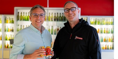 Beat Müller, Geschäftsleiter der Marketing- und Eventagentur Star Productions GmbH und Roger Tanner, Leiter Marketing und Services der Brauerei Schützengarten.