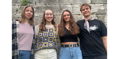 Shirin Ehrbar, Pia Leu, Lisa Brühlmann und Gianluca Looser.