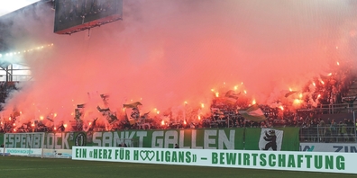 Das Sujet der Postkarte «Grüsse aus St. Gallen» 