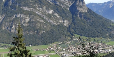 Der Schutzwald am Gonzen oberhalb von Heiligkreuz/Mels.