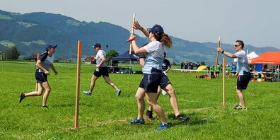 Die Gruppe 35+ während des Wettkampfes.
