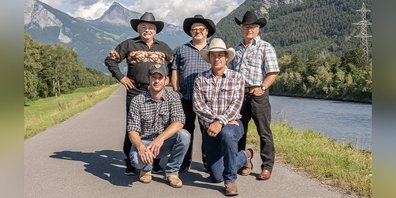 Stehen nur noch zweimal live auf der Bühne: Die Jungs der Bad Ragazer Countryband Nevada.