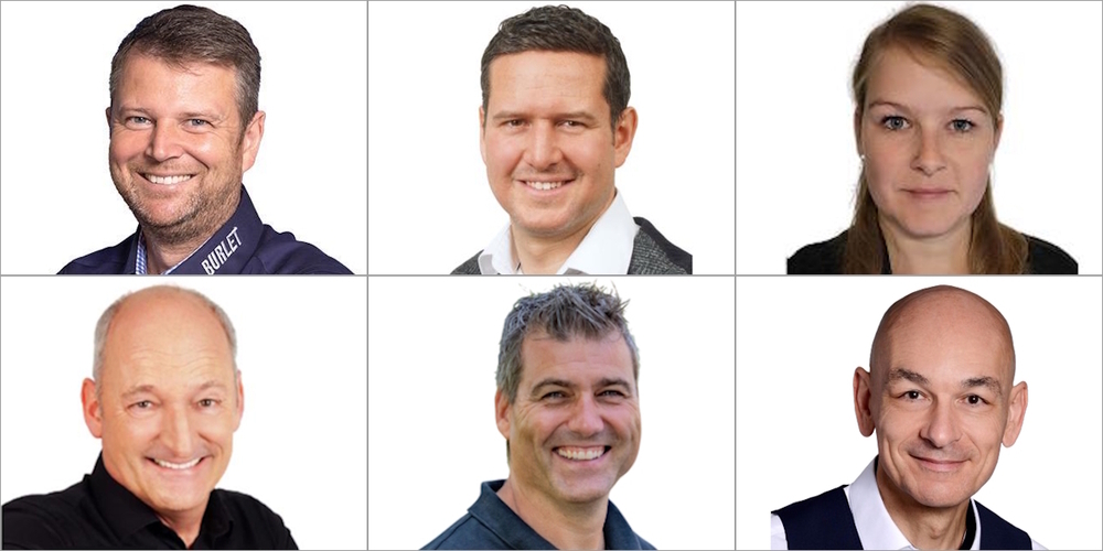 Kommission für Kultur: (oben v.l.) Präsident Sven Burlet, Gianfranco Salis, Corinne Scherzinger, (unten v.l.) Cony Sutter, Andreas Stadelmann, Aktuar Claudio De Cambio. Nicht auf dem Bild: Andreas Kuster.