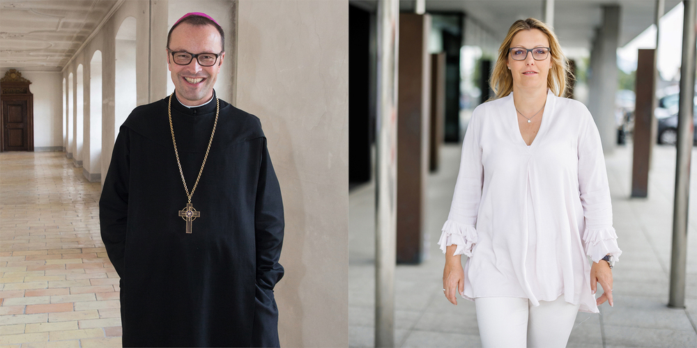Abt Urban und Susanne Thellung treffen sich im Rahmen der «art ufnau» zu einem Podiumsgespräch. 