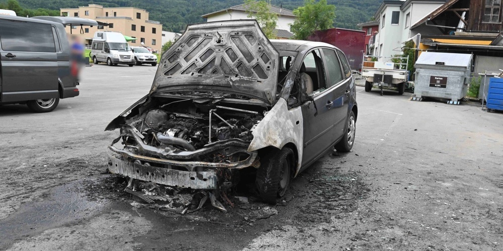 Die Brandursache des Autos ist unklar.