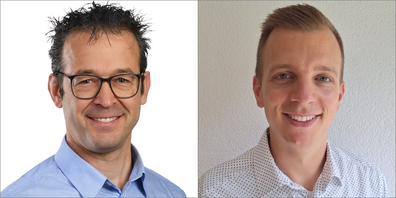 Die St.Galler Regierung wählte Dr.sc.nat. Jürg Daniel (l.) zum Amtsleiter sowie neuen Kantonschemiker und Dr.med.vet. Lukas Kenel zum neuen Kantonstierarzt.