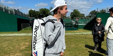 Bisher nicht zu stoppen: Flynn Thomas in Wimbledon.