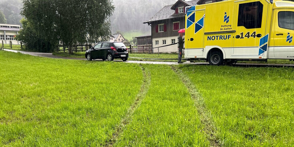 Der Rettungsdienst brachte die Verunfallte in den Spital.