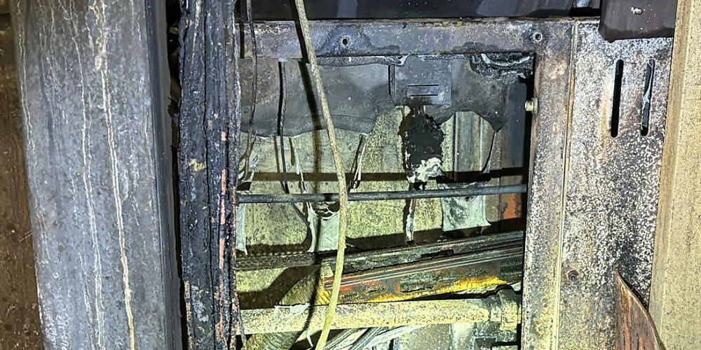 Der Brand brach in einem Elektrokasten aus.
