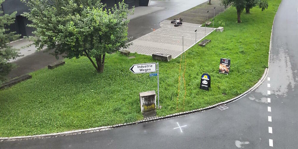 Der Unfallort in Balgach.