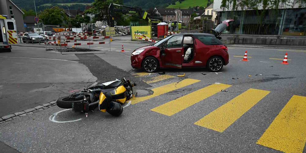 Beim Unfall entstand hoher Sachschaden.