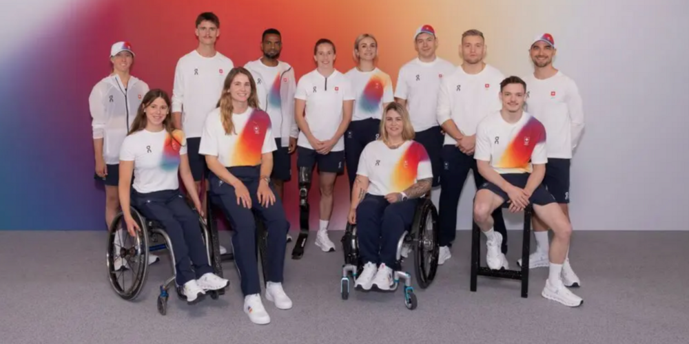 In diesem Outfit präsentiert sich das Schweizer Team in Paris.