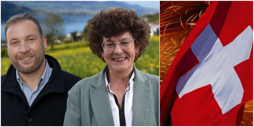 Nationalrat Lukas Reimann und Gemeinderatskandidatin Renate Rhyner halten die Festreden am 1. August.