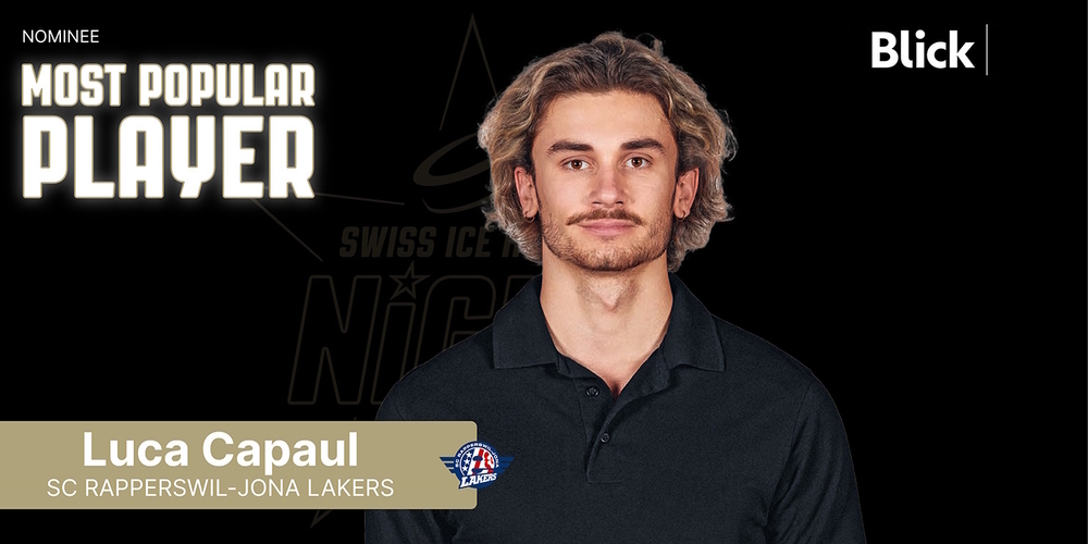 Lakers-Verteidiger Luca Capaul ist für den Award als Most Popular Player der National League nominiert. Die Konkurrenz ist allerdings gross.