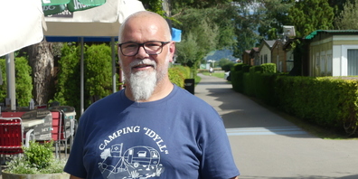 Andreas Paradisi, Chef beim Campingplatz «Idyll» in Altenrhein