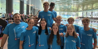 Das SCK-Schwimmteam in Uster.