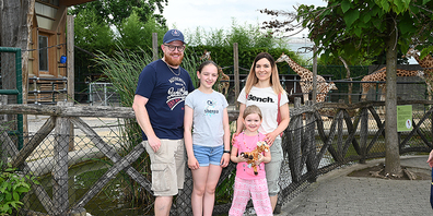 Familie Kistner aus Tuggen im Knies Kinderzoo. 