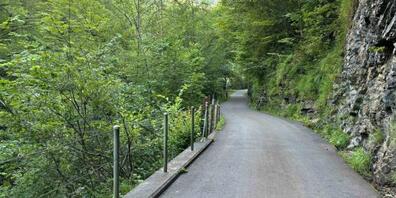 Blick auf die alte Melchtalerstrasse.