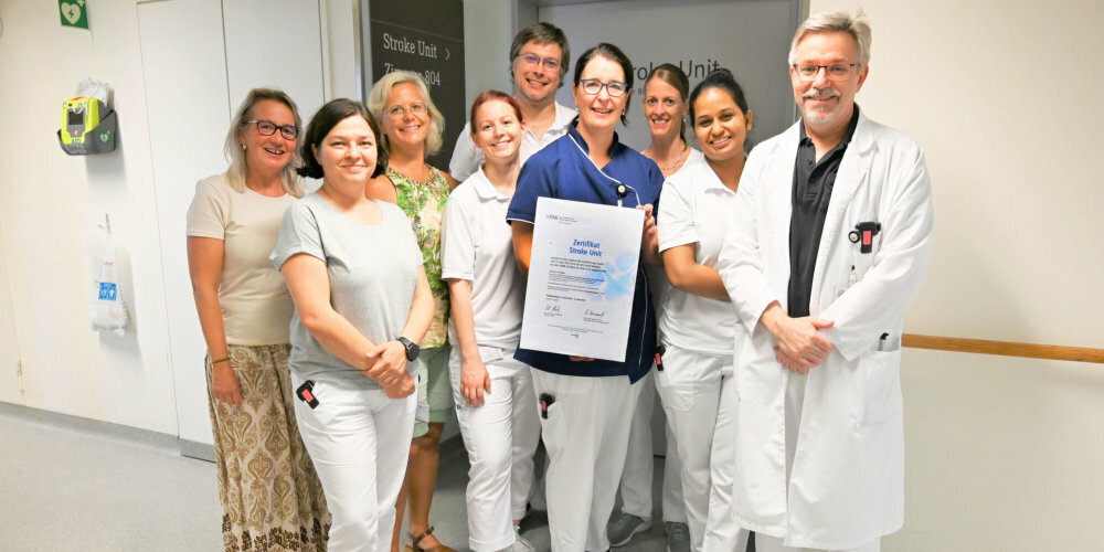 Mitarbeitende des Stroke-Unit-Teams am GZO Spital Wetzikon.