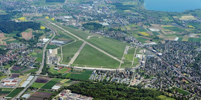 Der Flugplatz in Dübendorf.
