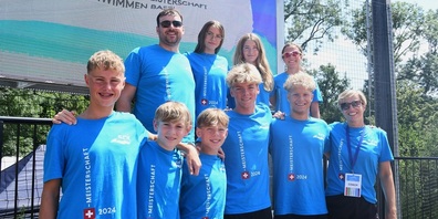 Das SCK-Schwimmteam in Basel.