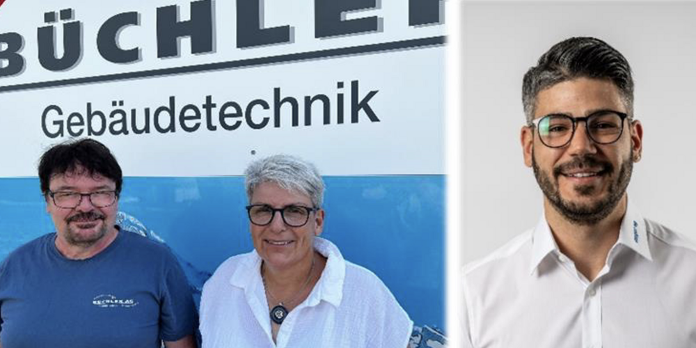 Jakob und Martha Büchler sowie der neue Geschäftsleiter Francesco Cilluffo (rechts).