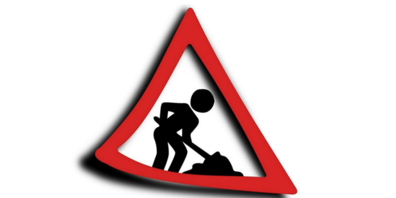 Baustelle am Huderstweg: Strom, Wasser und Strasse werden saniert.