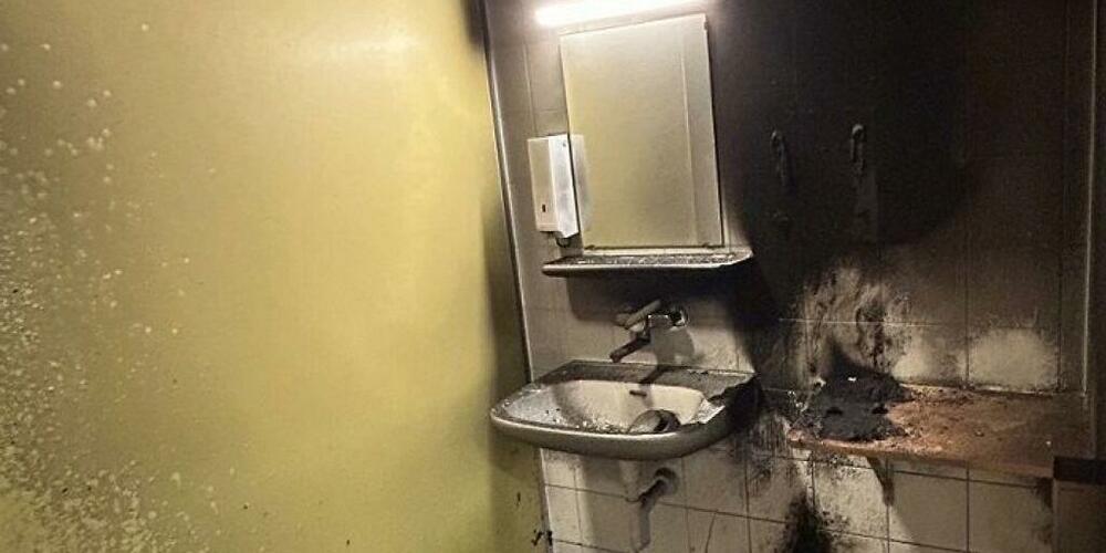 In einer Toilette des Psychiatriezentrums Breitenau in Schaffhausen brannte es am Donnerstagabend.