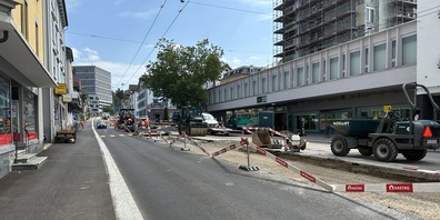 Die eigentlichen Arbeiten an der Zürcher Strasse sind schon seit einiger Zeit abgeschlossen; jetzt fehlt nur noch der Deckbelag