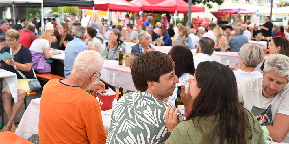 Trotz Rgenwetter: Die Stimmung am 1. August war in der Region top.