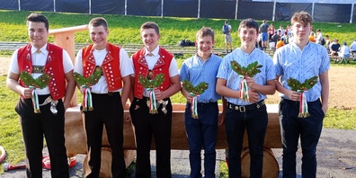 von links: Sandro Eugster, Johannes Eggenberger, Daniel Gasenzer, Adrian Meier, Andreas Peter, Robin Walt