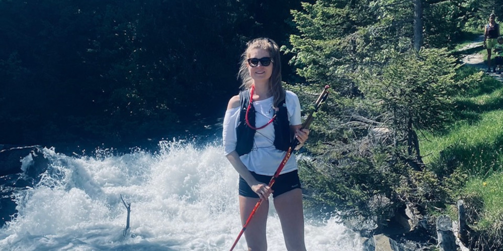 Pascale Adam möchte innerhalb von drei Wochen quer durch die Alpen wandern.