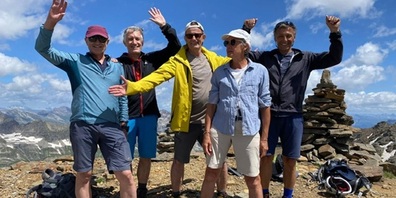 Gipfel-Glück auf dem Vogelbärg.