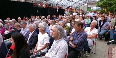 Das Gewächshaus der Gärtnerei Messmer entpuppte sich als nahezu perfekter Konzertsaal