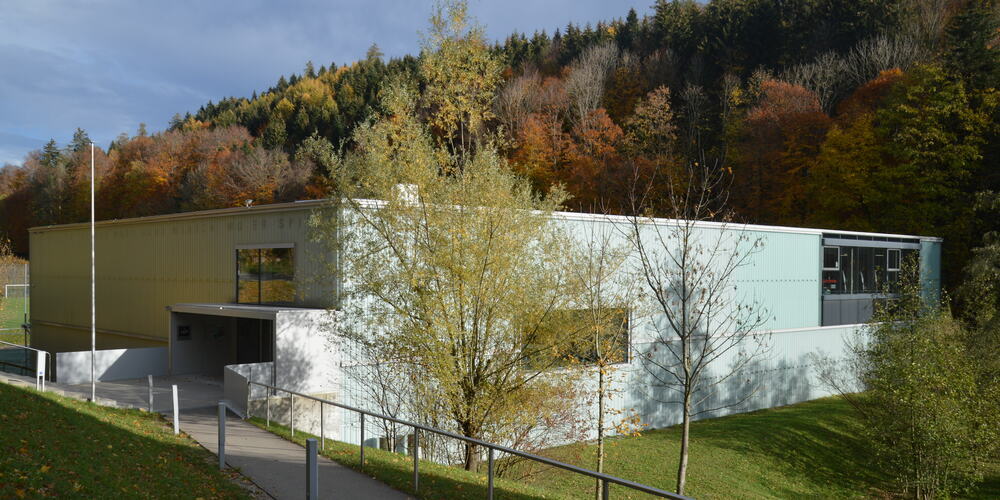 Die GBS-Turnhalle im Demuttal