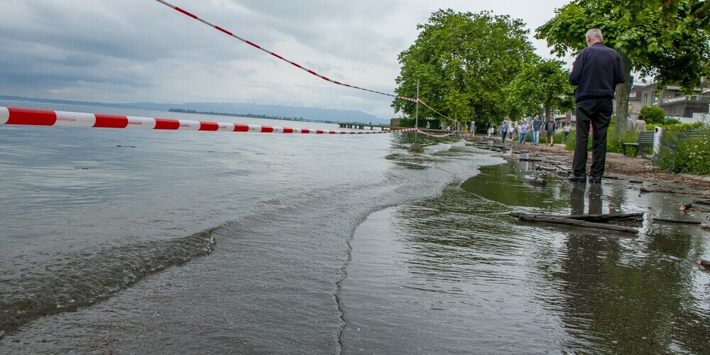 So wie hier in Rorschach schaut es an vielen Orten rund um den Bodensee aus