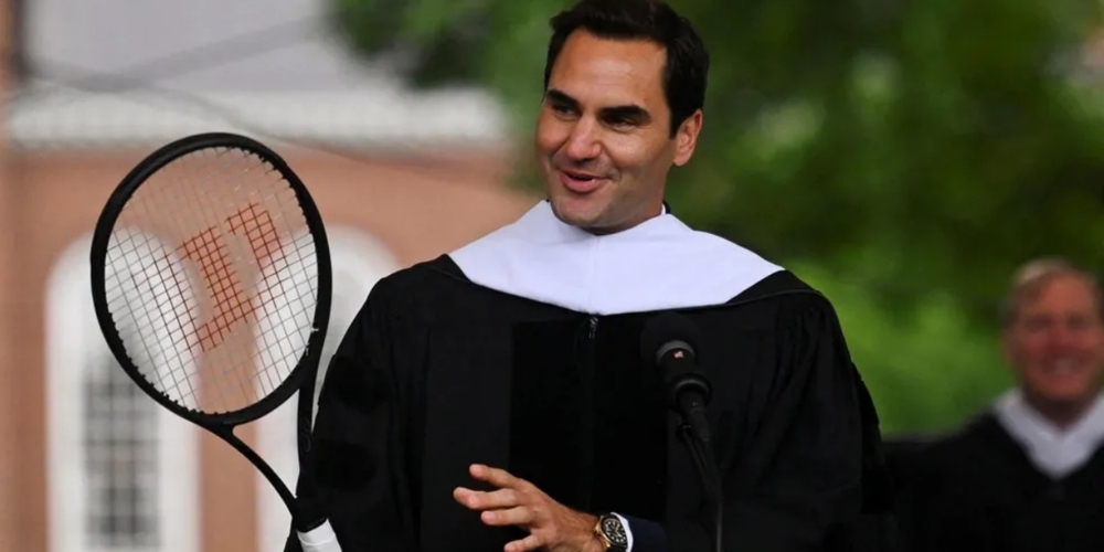 Tennis-Professor: Federer kann auch mit akademischen Weihen punkten.