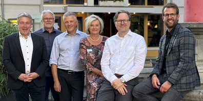 Der Sternenstadt-Vorstand: Ralph Bleuer, Donat Wick, Stefan Schmidhauser, Astrid Nakhostin, Romuald Maier und Samuel Zuberbühler