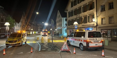 Brand im  Gossauer Stadtzentrum.