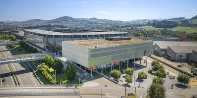 Die Shopping Arena und das Fussballstadion Kybunpark werden über das Anergienetz mit Wärme versorgt