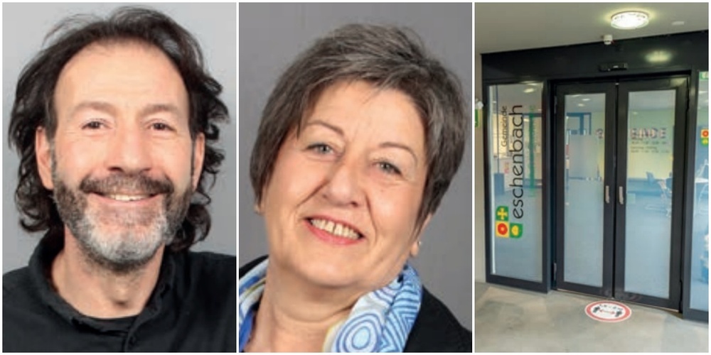 Arbeiteten zusammengezählt 44 Jahre bei der Gemeinde Eschenbach: Markus Kundert und Silvia Tremp.