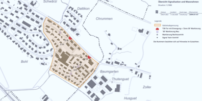 Gebiet Tempo-30-Zone-Rotfarb.